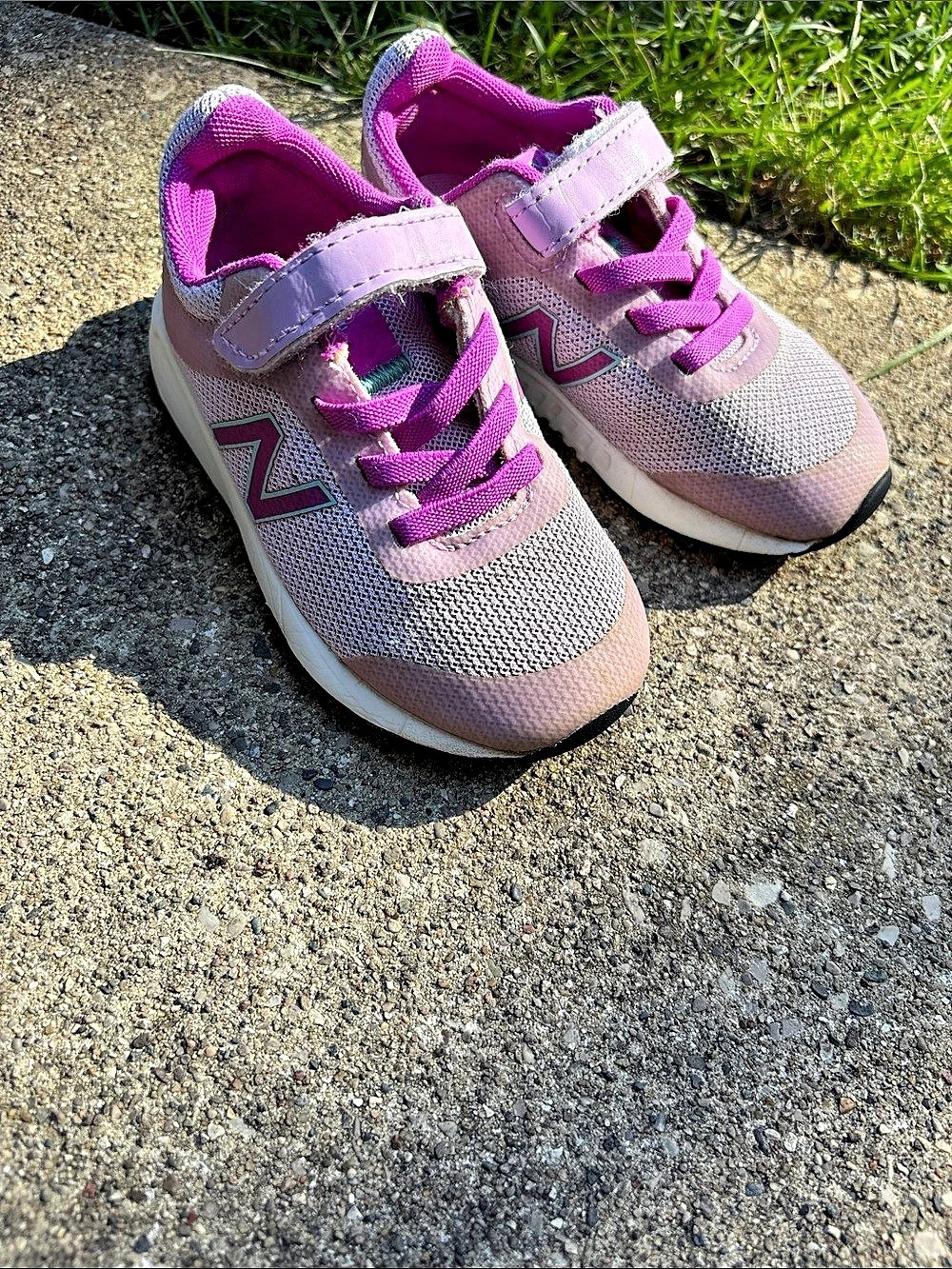 New Balance Kids Sneakers Pink & Purple Girls US 8